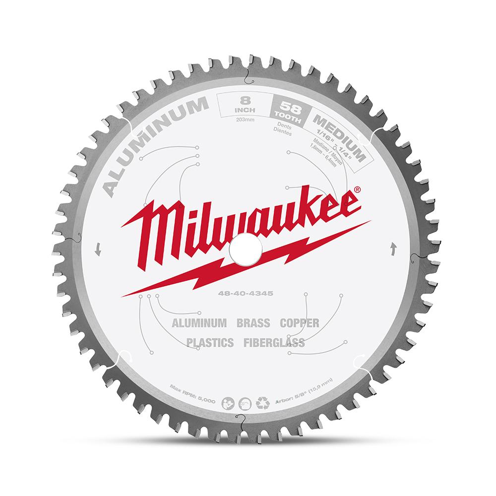 Milwaukee 48404345 203mm (8") 58T Aluminium Circluar Saw Blade – image 2