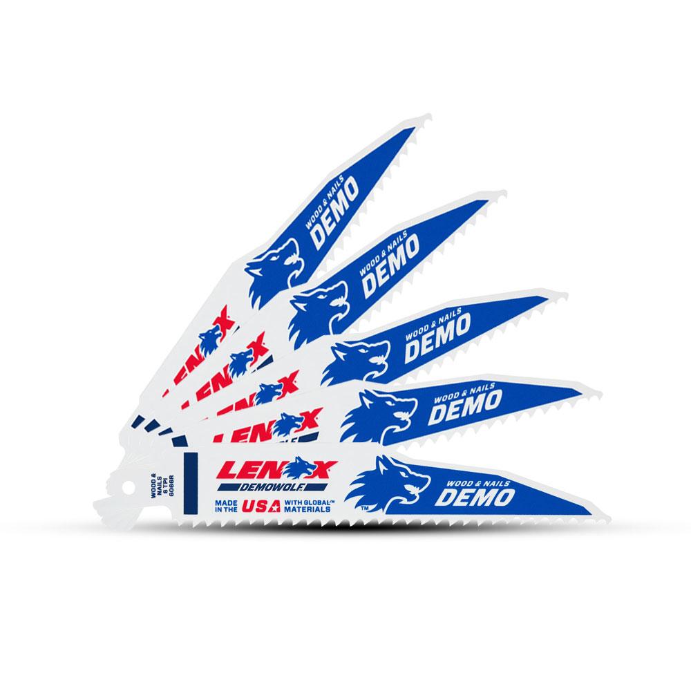 Lenox 20373106R5 5pk 305 x 55 x 8mm 12" 6TPI Demolition Reciprocating Saw Blade  – image 4