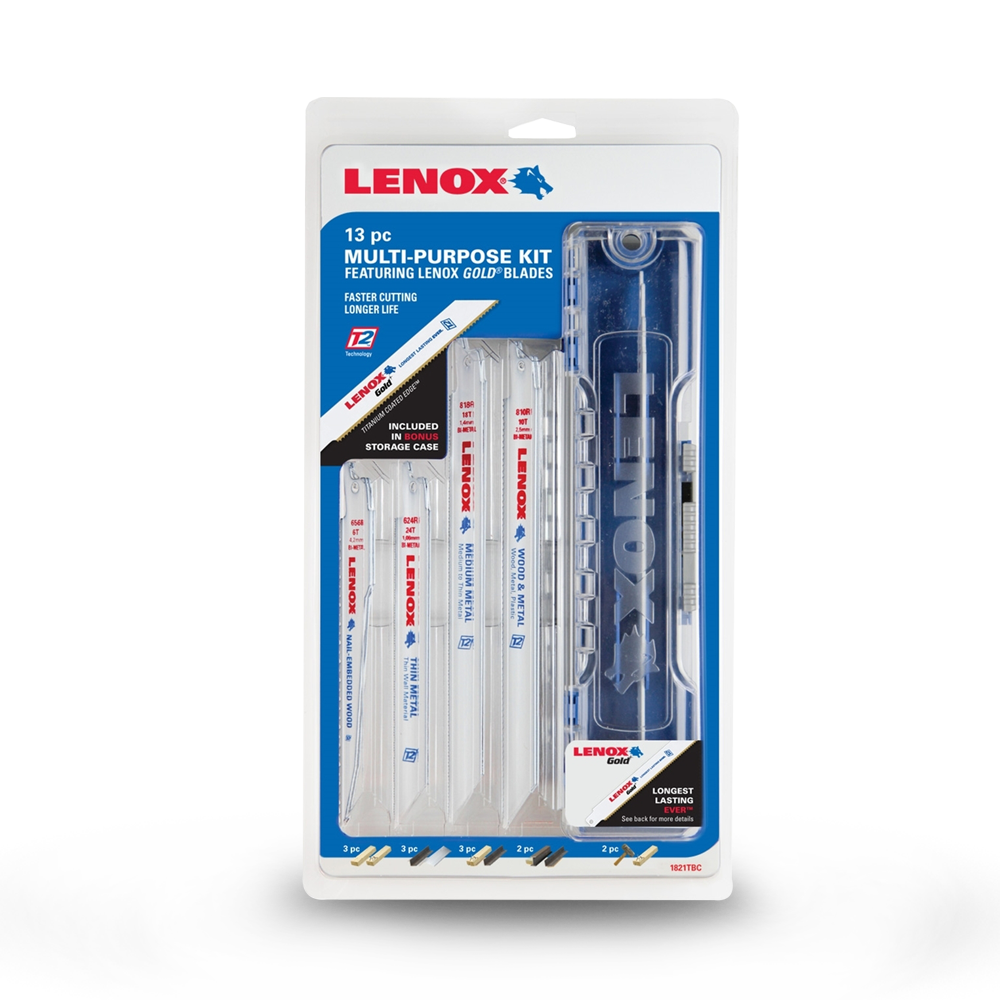 Lenox 1878161 13pc General Purpose Reciprocating Saw Blade Kit