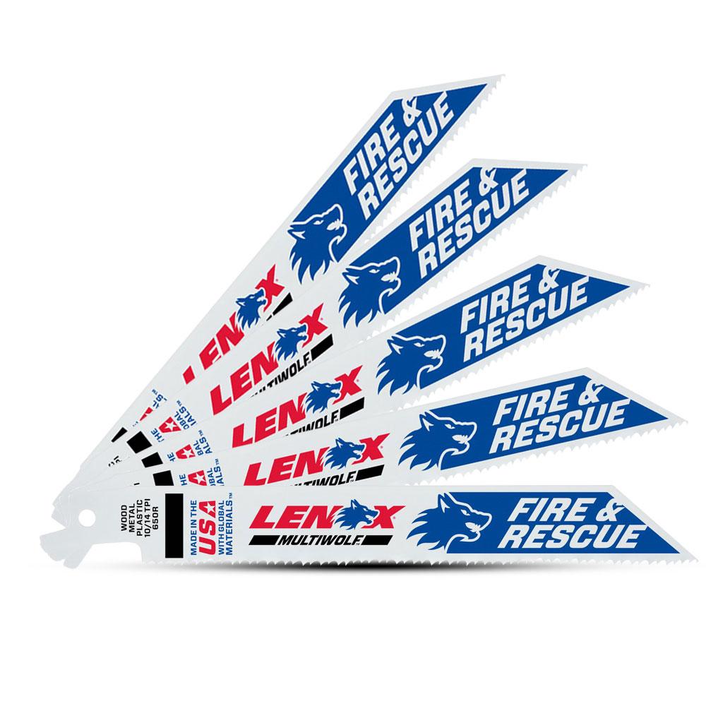 Lenox 20374650R5 5pk 205 x 50 x 15mm 6" 10/14TPI POWER BLAST Bi-Metal Reciprocating Saw Blade – image 2