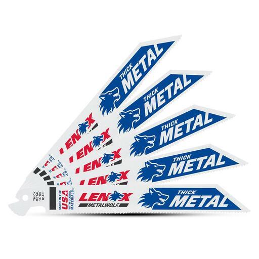 Lenox 21519814R 5pk 8" 14TPI POWER BLAST Bi-Metal Reciprocating Saw Blade – image 4