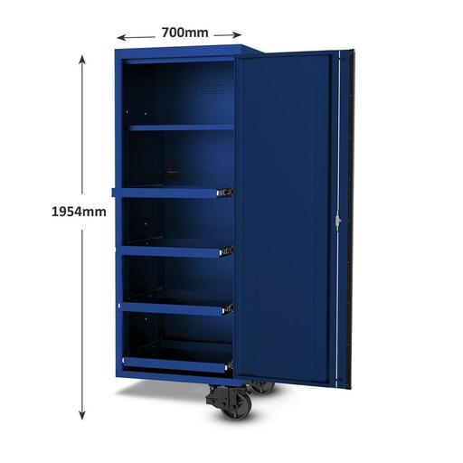 SP Tools SP44880BL 27" 4 Shelf Side Cabinet to Suit USA Sumo Series - Blue/Black – image 2