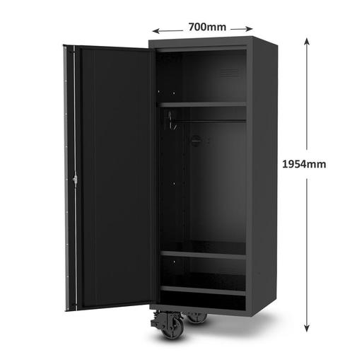 SP Tools SP44885 27" 3 Fixed Shelf Side Cabinet to Suit USA Sumo Series - Black/Chrome – image 2