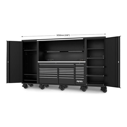 SP Tools SP44890 128" USA Sumo Series Complete Workstation - Black/Chrome – image 3