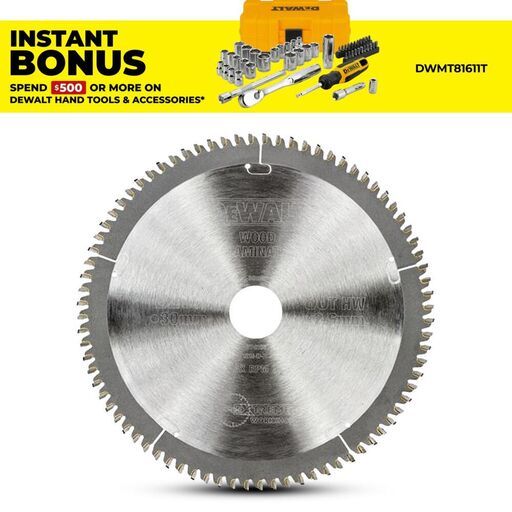 DeWalt DT4286-QZ 216mm (8.5") 80T Extreme Workshop TCG Circular Saw Blade 