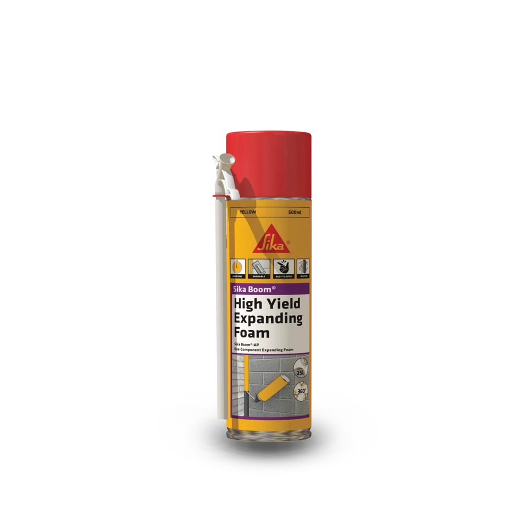Sika 167290 500ml Boom Expanding Foam Aerosol Can Light Yellow – image 2