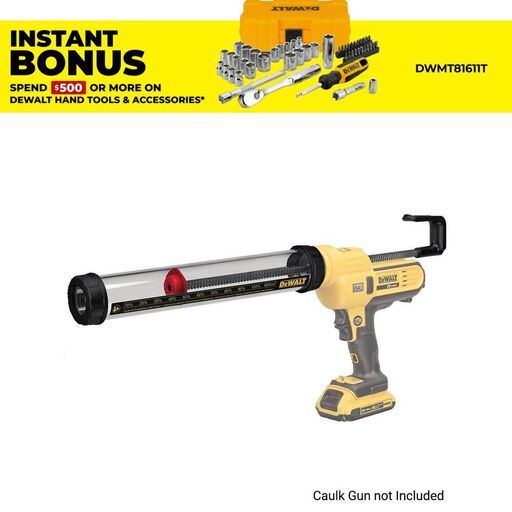 DeWalt DCE5801-XJ 600ml Sausage Conversion Caulk Gun Tube Kit Suits DCE560