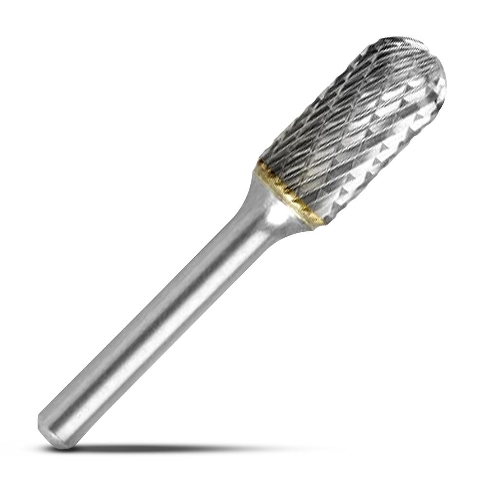 Bordo 6400-95056 1/4" x 1/4" Shank Tungsten Carbide SC-1 Cylindrical Ball Nose Double Cut Burr – image 2