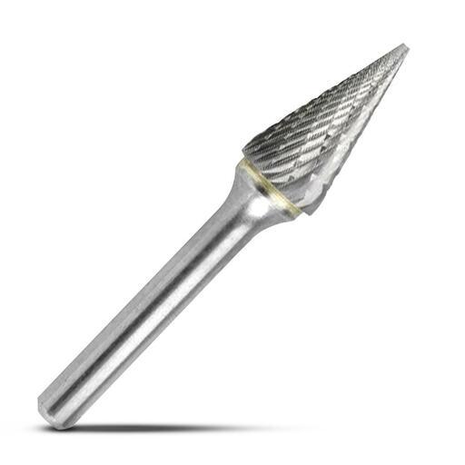 Bordo 6400-95151 1/2" x 7/8" 1/4" Shank Tungsten Carbide SM-5 Pointed Cone Double Cut Burr – image 2