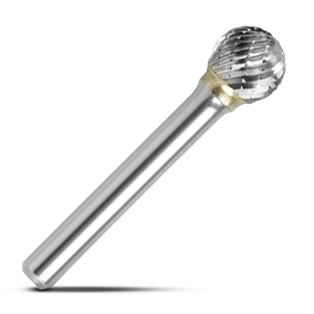 Bordo 6400-95194 1/4" Diameter 1/4" Shank Tungsten Carbide SD-1 Ball Shaped Double Cut Burr – image 2