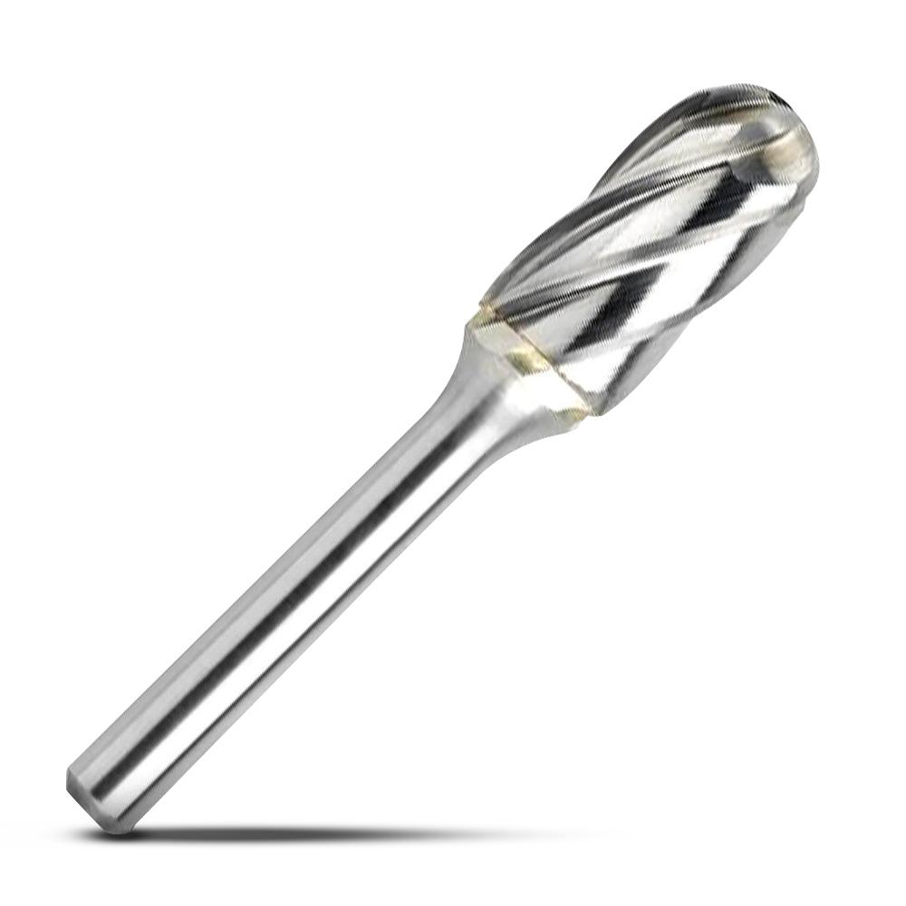 Bordo 6401-95294 3/8" x 3/4" 1/4" Shank Tungsten Carbide SC-3 Cylindrical Ball Nose Non-Ferrous Cut Burr – image 2