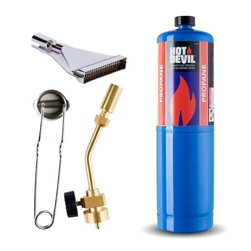 Hot Devil HDPTKB Propane Torch Kit With Hand Sparker