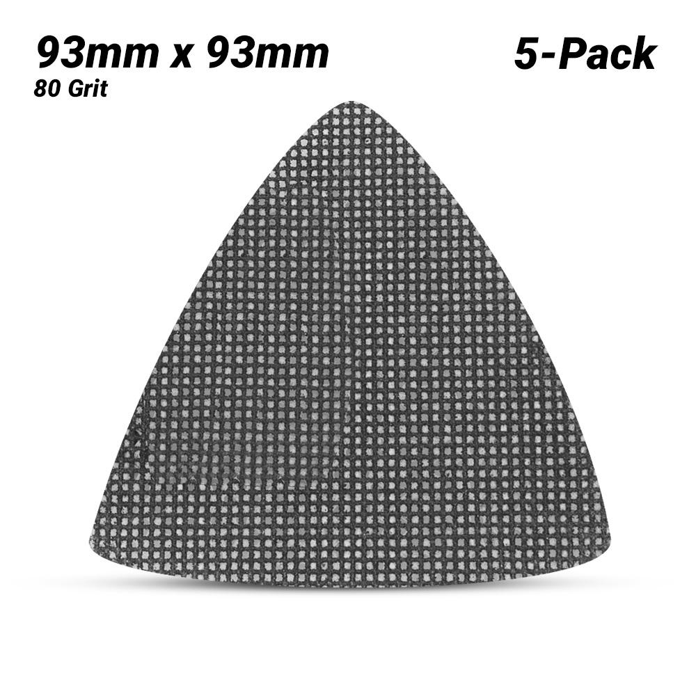DeWalt DTM3092-QZ 5-Pack 93mm x 93mm 80 Grit Extreme Abrasive Mesh Detail/Multi Sanding Pad – image 2