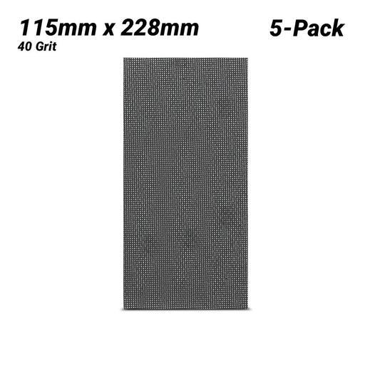 DeWalt DTM8659-QZ 5-Pack 115mm x 228mm 40 Grit Extreme Abrasive Mesh 1/2" Sheet – image 2