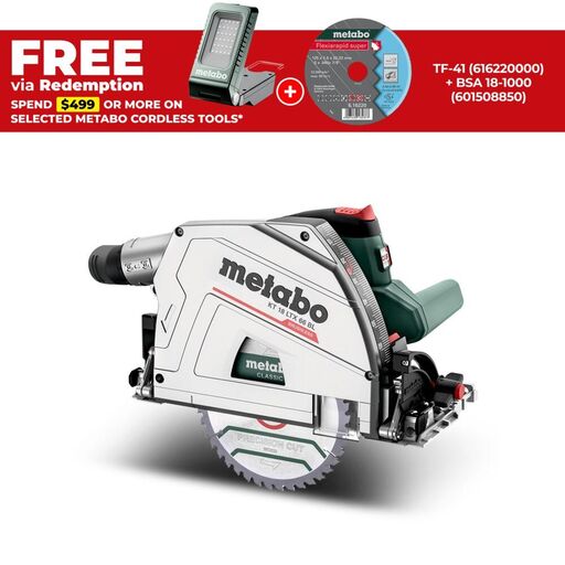 Metabo KT 18 LTX 66 BL (601866840) 18V 66mm Cordless Brushless Plunge Cut Circular Saw - Skin Only