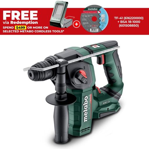 Metabo BH 18 LTX BL 16 SK (600324850) 18V Cordless Brushless SDS Plus Rotary Hammer - Skin Only