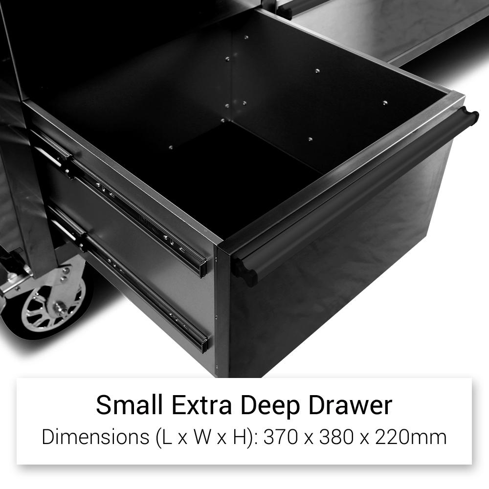 Daytona DB72B Black Series 72" Mobile Work Bench with 15 Drawers Tool Chest & 3 Door Cabinet – image 11