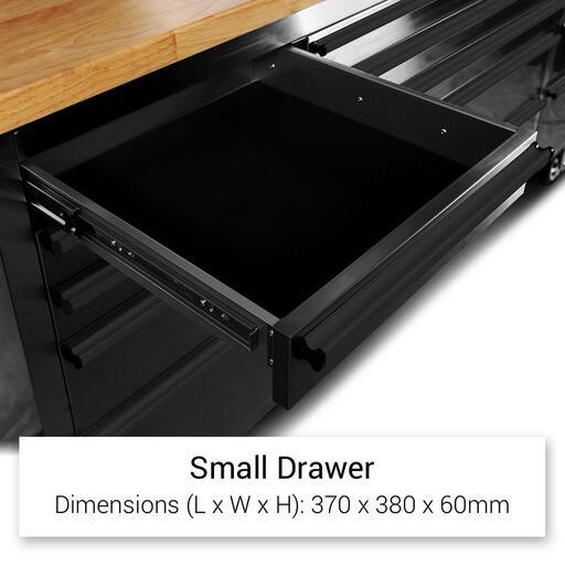 Daytona DB72B Black Series 72" Mobile Work Bench with 15 Drawers Tool Chest & 3 Door Cabinet – image 9