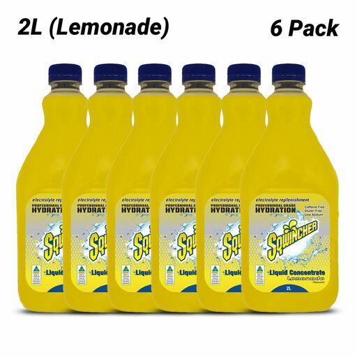 Sqwincher SQ0052X6 6-Pack 2L Lemonade Concentrate