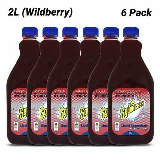 Sqwincher SQ0046X6 6-Pack 2L Wild Berry Concentrate