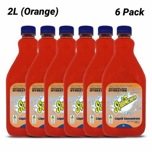 Sqwincher SQ0042X6 6-Pack 2L Orange Concentrate
