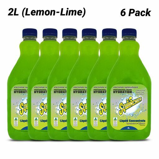Sqwincher SQ0028X6 6-Pack 2L Lemon Lime Concentrate