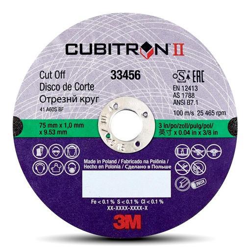 3M 33456 75mm x 1mm Cubitron II CutOff Wheel
