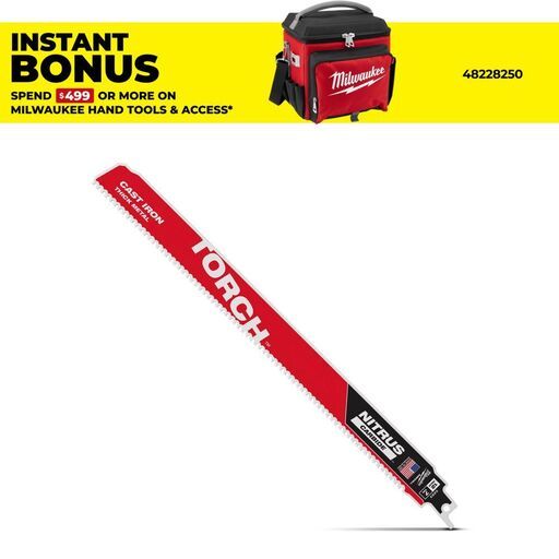 Milwaukee 48005263 300mm (11") 7TPI The Torch with Nitrus Carbide Reciprocating Saw Blade