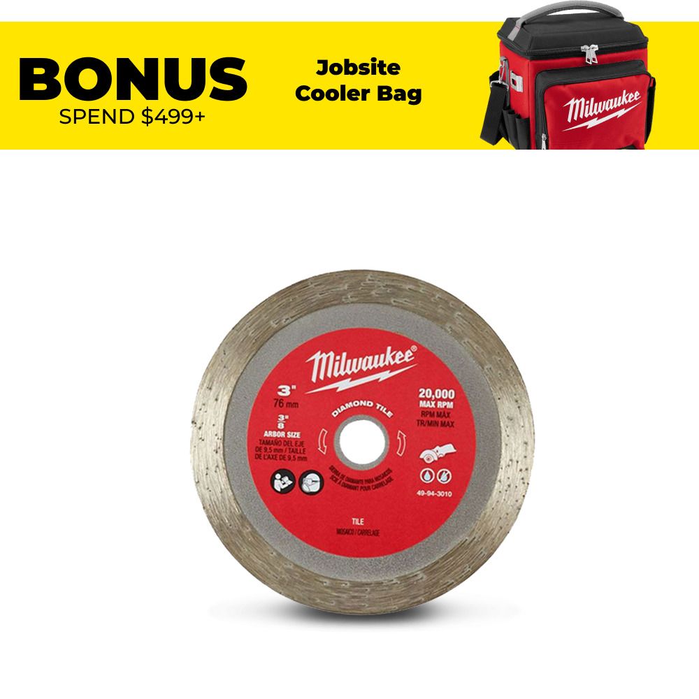 Milwaukee 49943010 76mm (3'') Diamond Tile Blade Suite