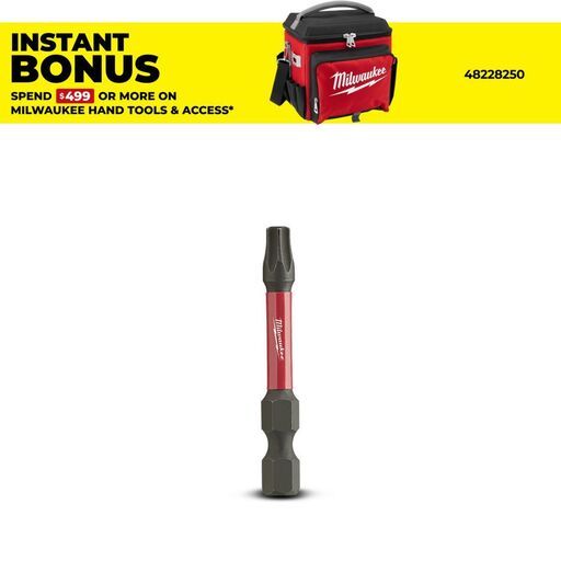 Milwaukee 48324485 50mm (2") SHOCKWAVE Torx T25 Power Bit