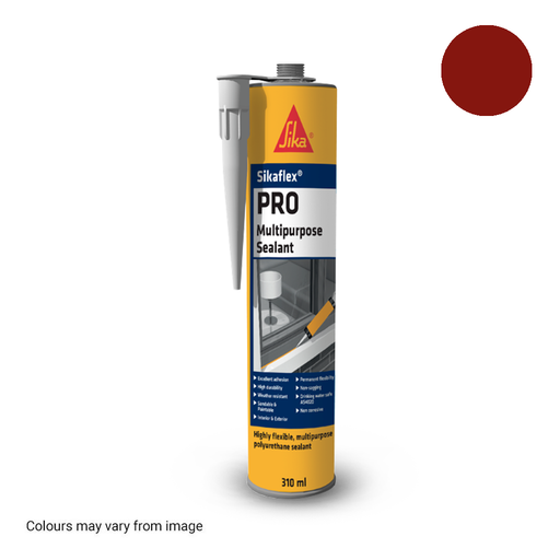 Sika 520454 310ML Sikaflex Pro Polyurethane Joint Multi Purpose Sealant Cartridge - Brick Red 