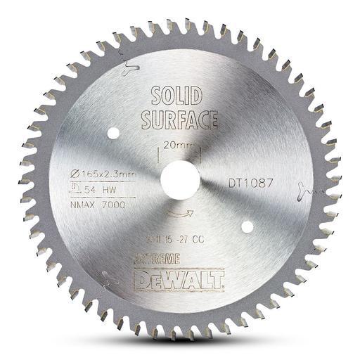 DeWalt DT1087-QZ 165mm (6.5") 54T Extreme Workshop MTCG Circular Saw Blade – image 2