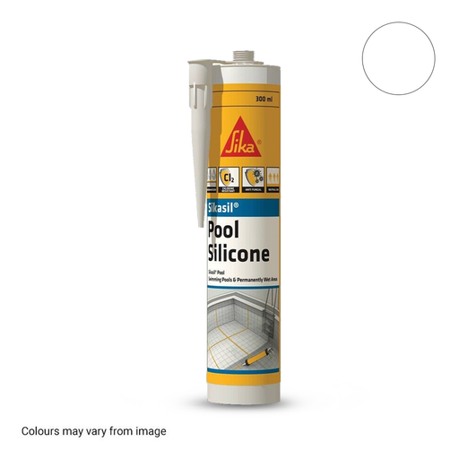 Sika 150295 300ml Sikasil Premium Swimming Pool Silicone Sealant