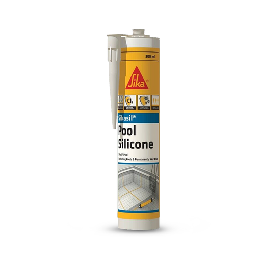 Sika 150295 300ml Sikasil Premium Swimming Pool Silicone Sealant Cartridge - White – image 2