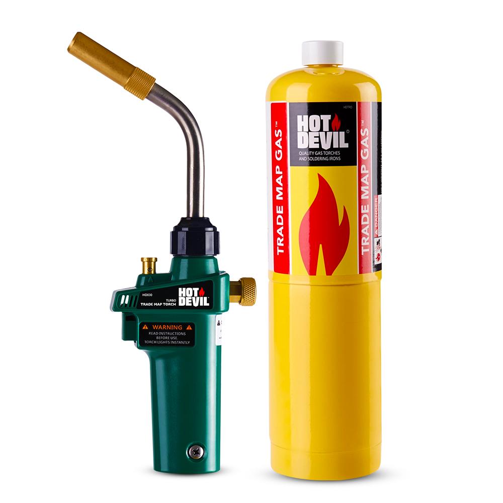 Hot Devil HD030B Trade Map Turbo Torch Kit
