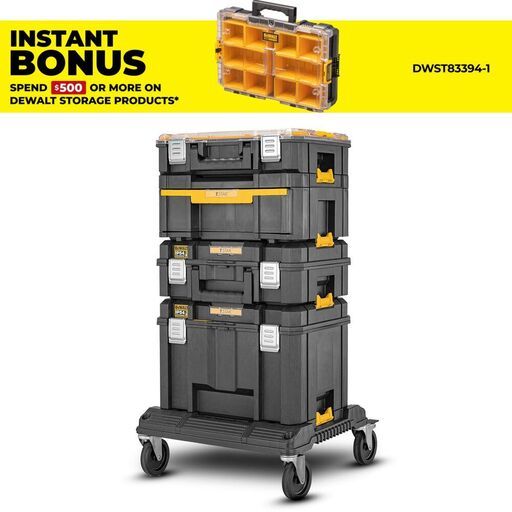 DeWalt DWST83495-1 2.0 4-in-1 TSTAK IP54 Stackable Storage Tool Box System
