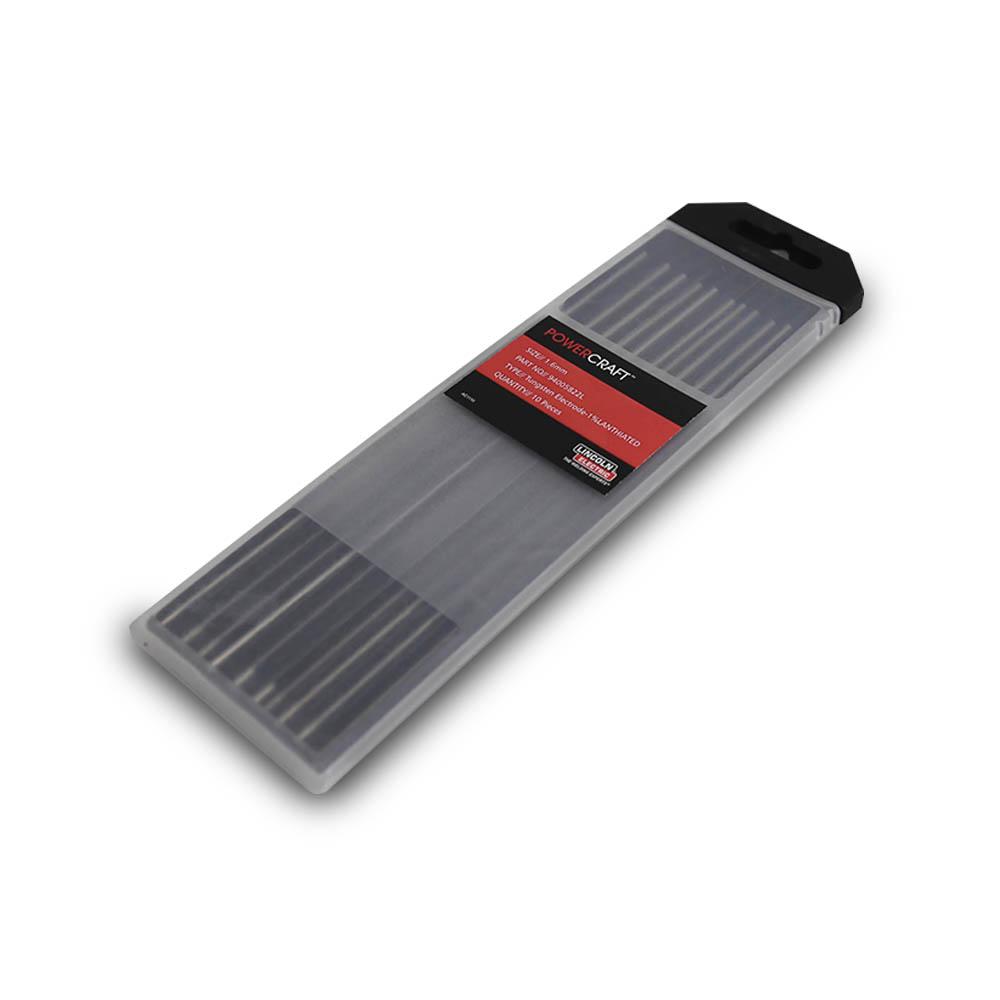 Lincoln Electric 94005822L (LINS169316) 1% Lanthiated 1.6mm Black Tip TIG Tungsten Electrode - 10 Pack – image 1
