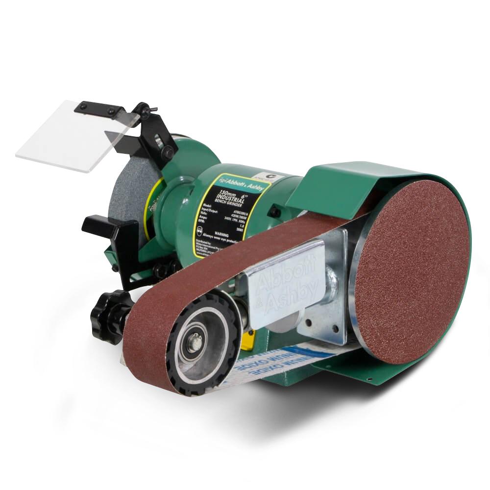 Abbott & Ashby AA362W6 (808439) 150mm (6") Industrial Grinder With 915mm x 50mm Linishing Attachment – image 1
