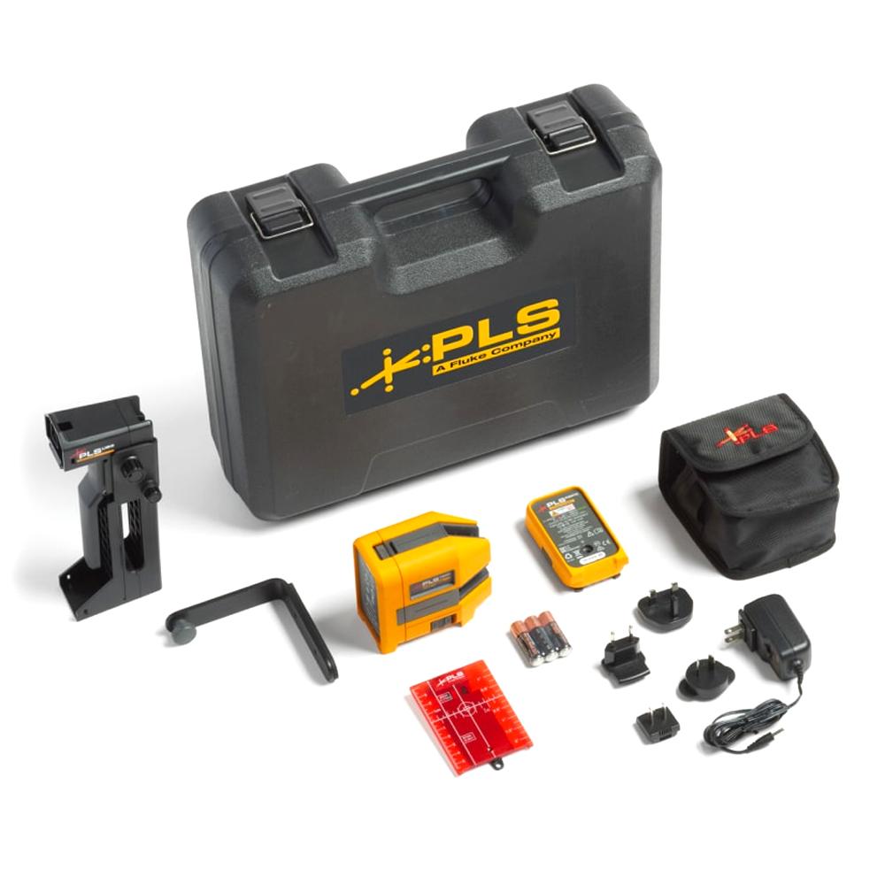 PLS PLS 180R KIT RBP (5195840) Cross Line Red Laser Kit With RBP5 Rechargeable Battery Pack – image 1