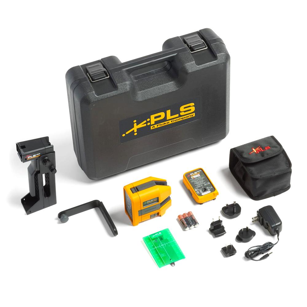 PLS PLS 180G KIT RBP (5116087) Cross Line Green Laser Kit With RBP5 Rechargeable Battery Pack – image 1