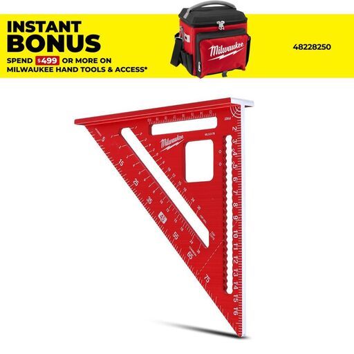Milwaukee MLSQ170 180mm Metric Rafter Square