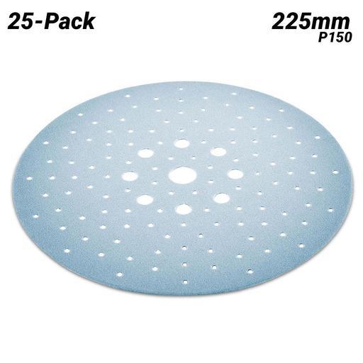 Festool 205659 (STF D225/128 P150 GR/25) 25-Pack 225mm (8.8") 128 Hole Grit P150 Granat Abrasive Disc