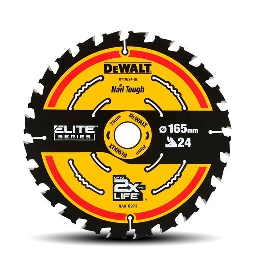 DeWalt DT10624-QZ 165mm (6.5") 24T Extreme Circular Saw Blade – image 4