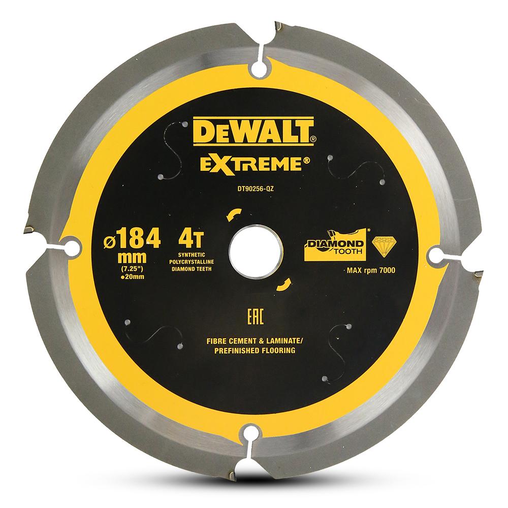 DeWalt DT90256-QZ 184mm (7") 4T Extreme PCD Cement & Laminate Circular Saw Blade – image 2