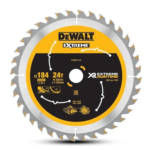 DeWalt DT99577-QZ 184mm (7") 24T Extreme Circular Saw Blade – image 2