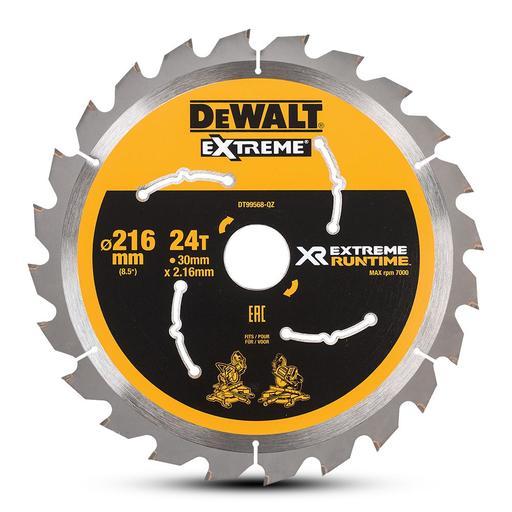 DeWalt DT99568-QZ 216mm (8.5") 24T Extreme Circular Saw Blade – image 2