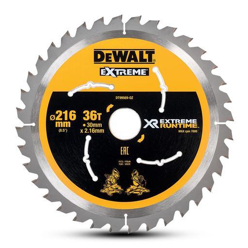 DeWalt DT99569-QZ 216mm (8.5") 36T Extreme Circular Saw Blade – image 2