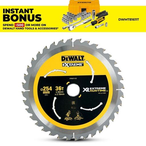 DeWalt DT90274-QZ 254mm (10") 36T Extreme Circular Saw Blade