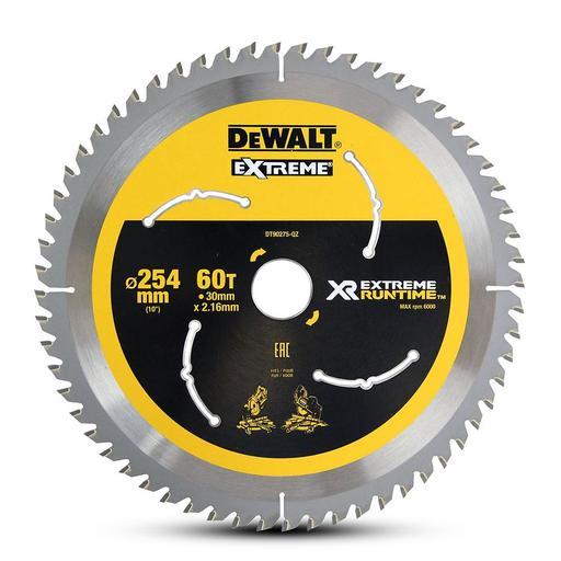 DeWalt DT90275-QZ 254mm (10") 60T Extreme Circular Saw Blade – image 2