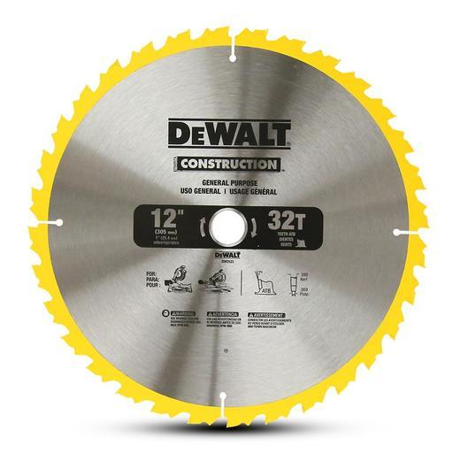DeWalt DW3123 305mm (12") 32T Construction Circular Saw Blade – image 2